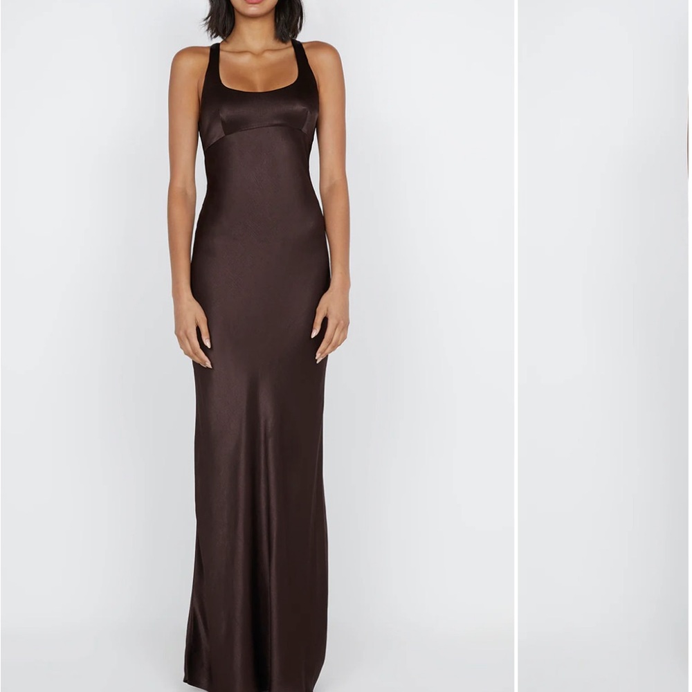 Bec & Bridge Chocolate Brown Maxi Dress